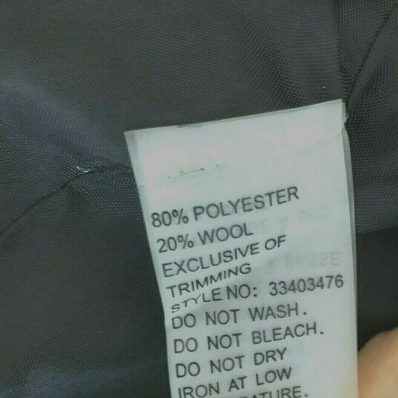 Peter Nygard Houndstooth Open Coat Wool Blend Tweed Plus Size 20 - Picture 8 of 8